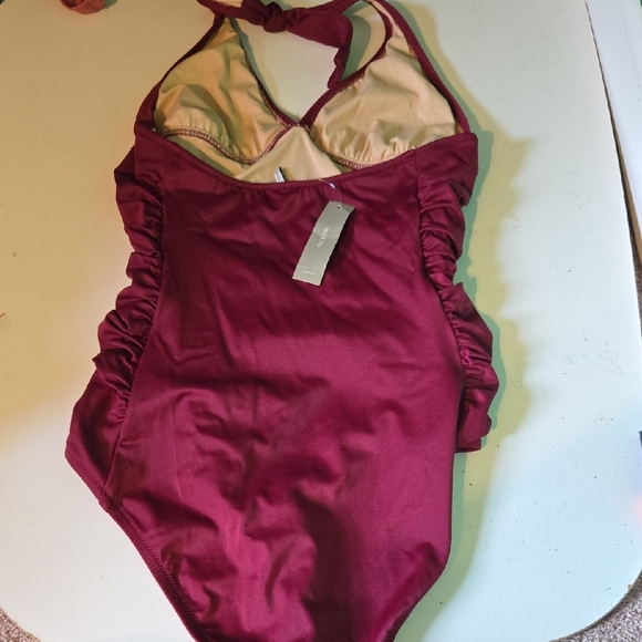 J. Crew Deep Red Swimwear - Picture 4 of 8